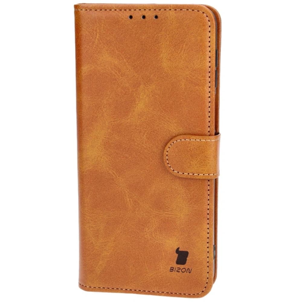 Etui z klapką Bizon Case Pocket do Motorola Moto G54 5G hnědé - 3