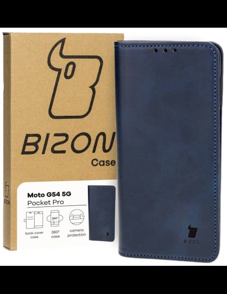 Etui z klapką Bizon Case Pocket Pro do Motorola Moto G54 5G modré