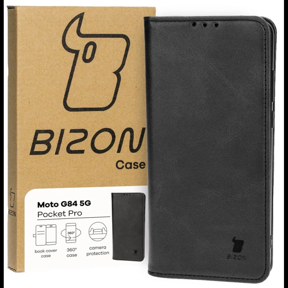Bizon Case Pocket Pro Motorola Moto G84 5G black - 1