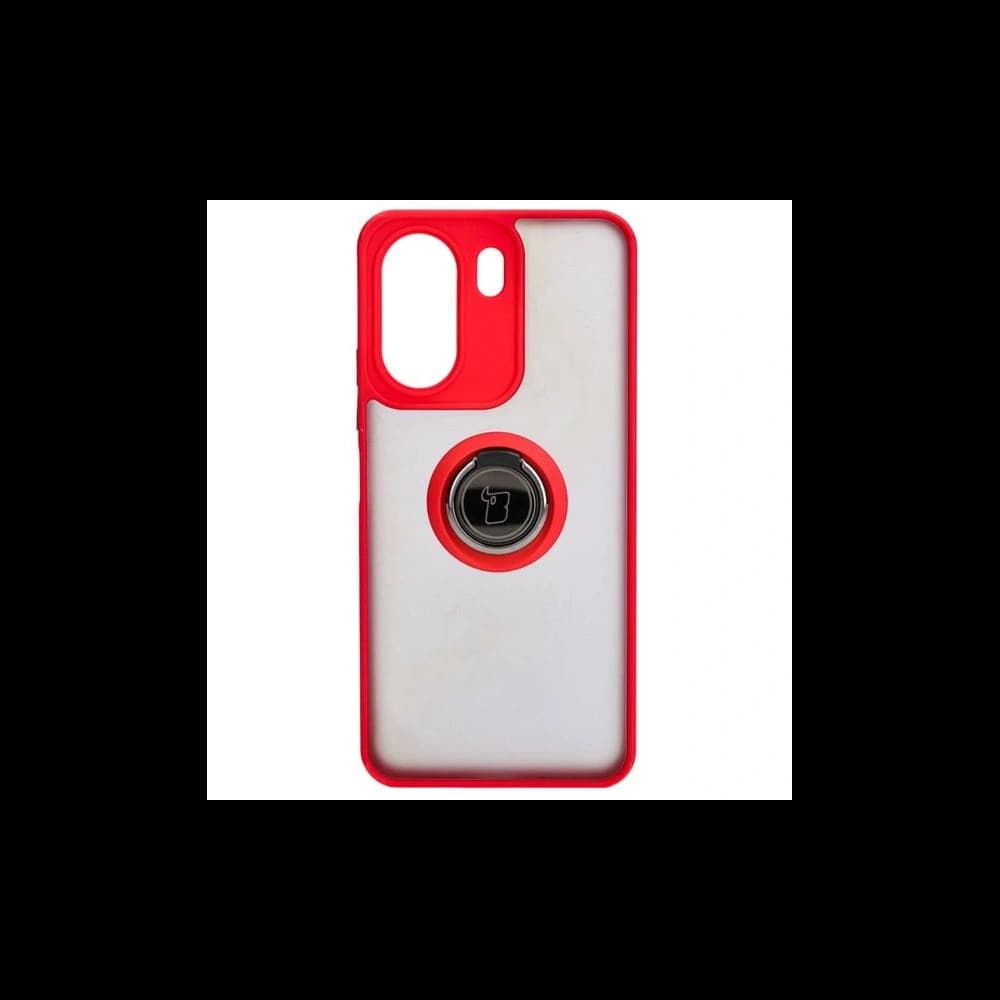 Bizon Case Hybrid Gyűrű Xiaomi Redmi 13C / Xiaomi Poco C65 füstös piros kerettel - 2