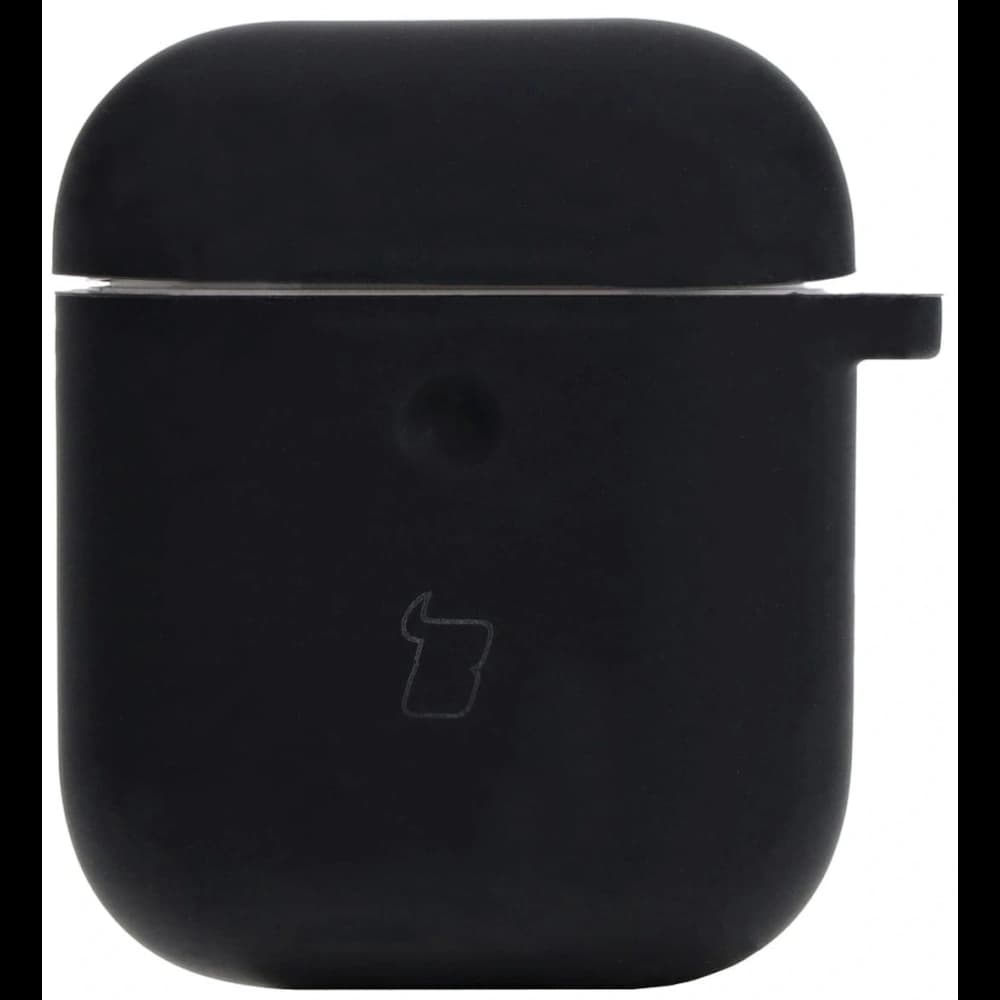 Etui Bizon Case sluchátka silikonové pro AirPods 1/2 černé - 2