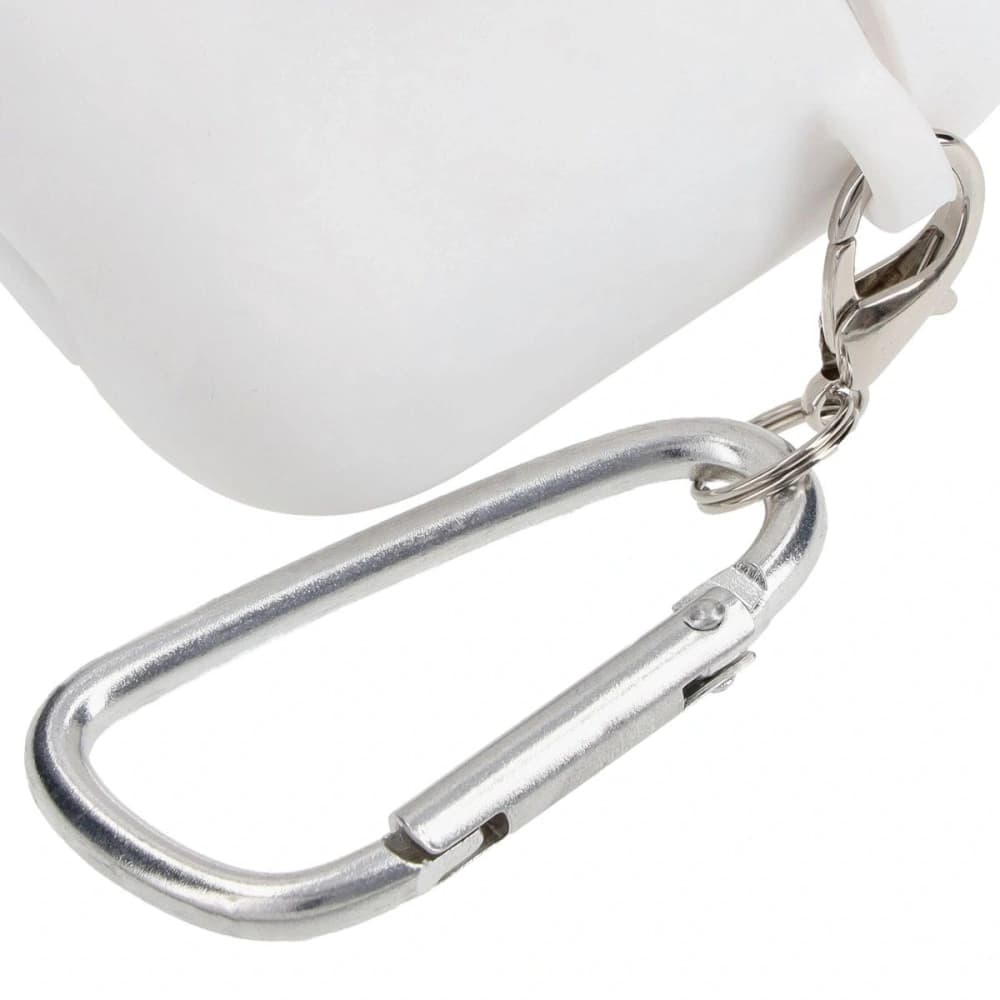 Etui Bizon Case sluchátka silikonové pro AirPods 1/2 bílé - 5