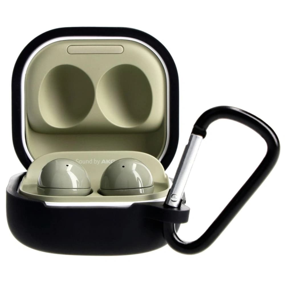 Bizon Case Kopfhörer Silikon Samsung Galaxy Buds Live / Pro / Buds2 / Buds2 Pro / Buds FE schwarz - 3