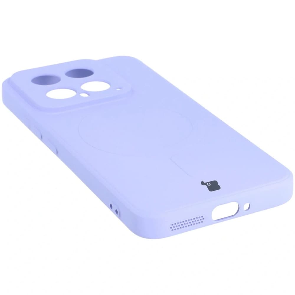 Etui Bizon Case Silicone Magnetic Sq do Xiaomi 14 jasnofialové - 4