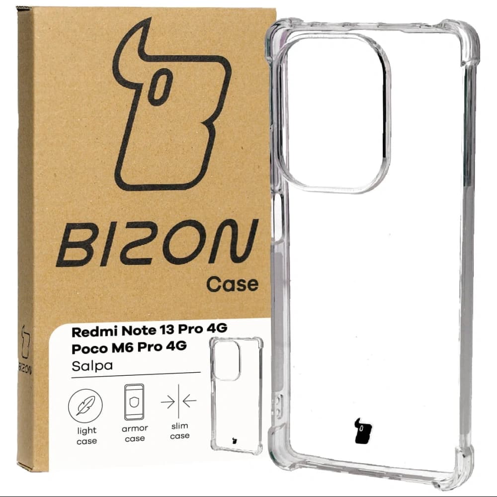 Bizon Case Salpa Xiaomi Poco M6 Pro 4G / Xiaomi Redmi Note 13 Pro 4G clar