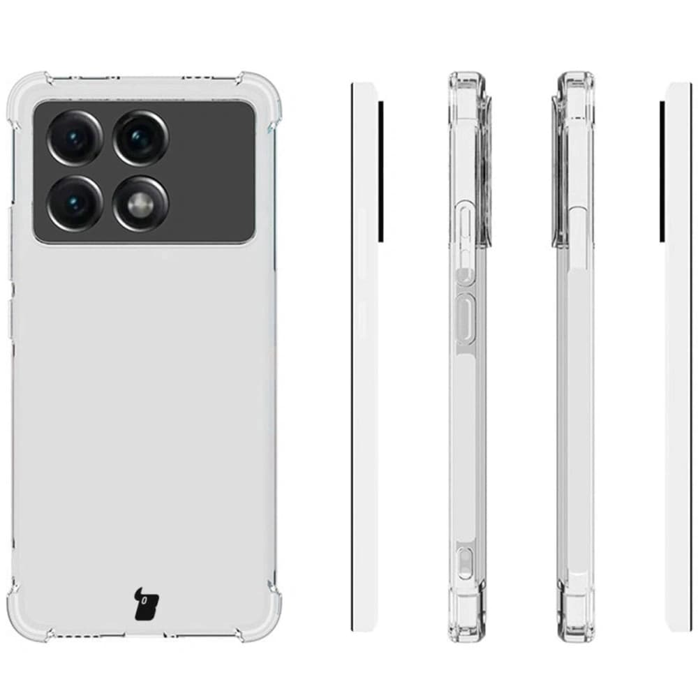 Elastické pouzdro Bizon Case Salpa pro Xiaomi Poco X6 Pro průhledné - 4