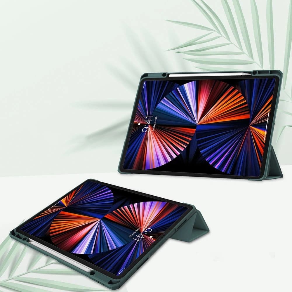 Bizon Case Tab Clear Matt Apple iPad Pro 12.9 2022/2021/2018 sötétzöld - 2