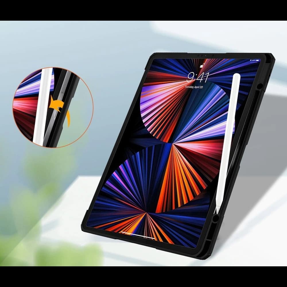 Bizon Case Tab Clear Matt Apple iPad Pro 12.9 2022/2021/2018 negru - 6