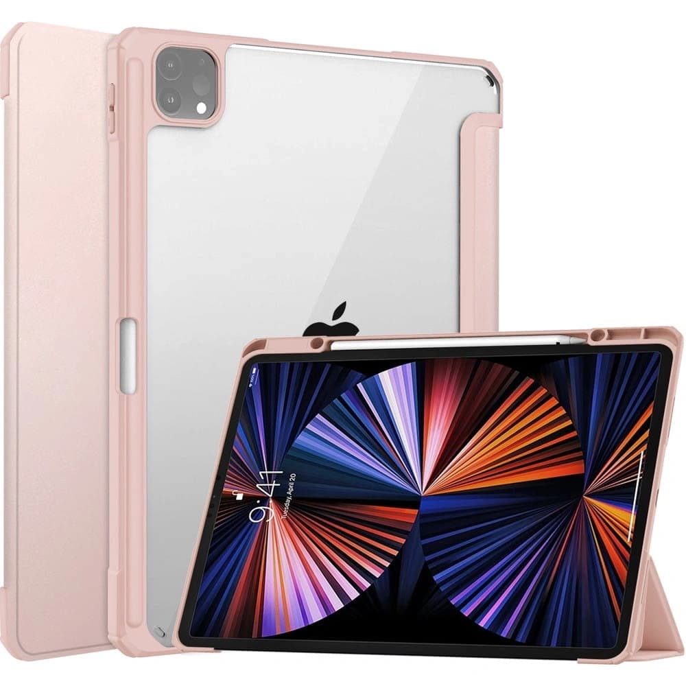 Bizon Case Tab Clear Matt Apple iPad Pro 12.9 2022/2021/2018 roz auriu - 1