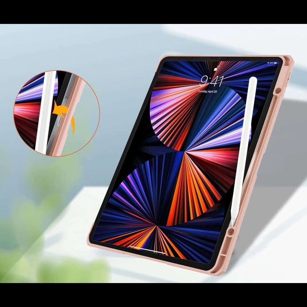 Bizon Case Tab Clear Matt Apple iPad Pro 12.9 2022/2021/2018 roz auriu - 6