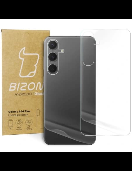 Folie hydrogelové na zadní stranu Bizon Glass Hydrogel Samsung Galaxy S24 Plus [2 PACK]