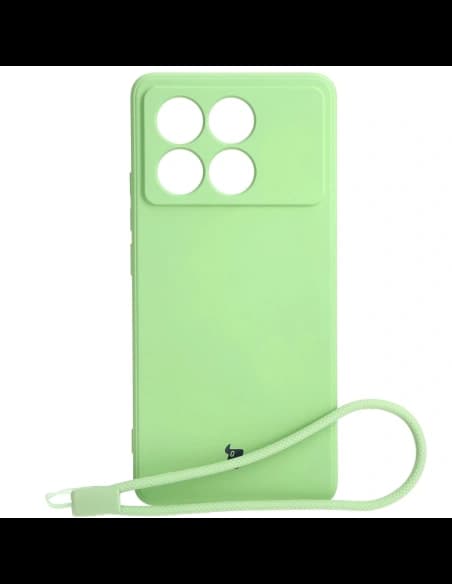 Etui Bizon Case Silicone Sq do Xiaomi Poco X6 Pro jasně zelené