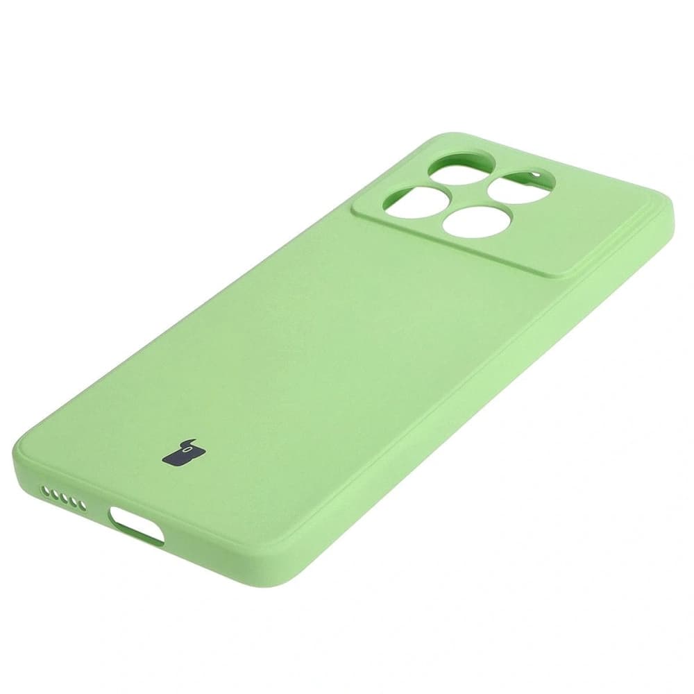 Etui Bizon Case Silicone Sq do Xiaomi Poco X6 Pro jasně zelené - 3