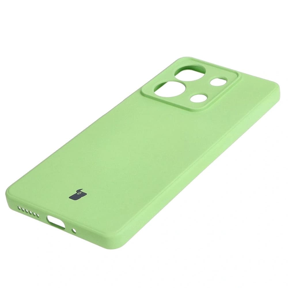 Etui Bizon Case Silicone Sq do Xiaomi Redmi Note 13 5G jasně zelené - 3