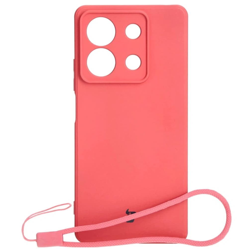 Etui Bizon Case Silicone Sq do Xiaomi Redmi Note 13 5G špinavě růžová - 1