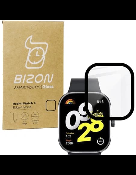 Bizon Glass Watch Edge Hybrid Redmi Watch 4 black