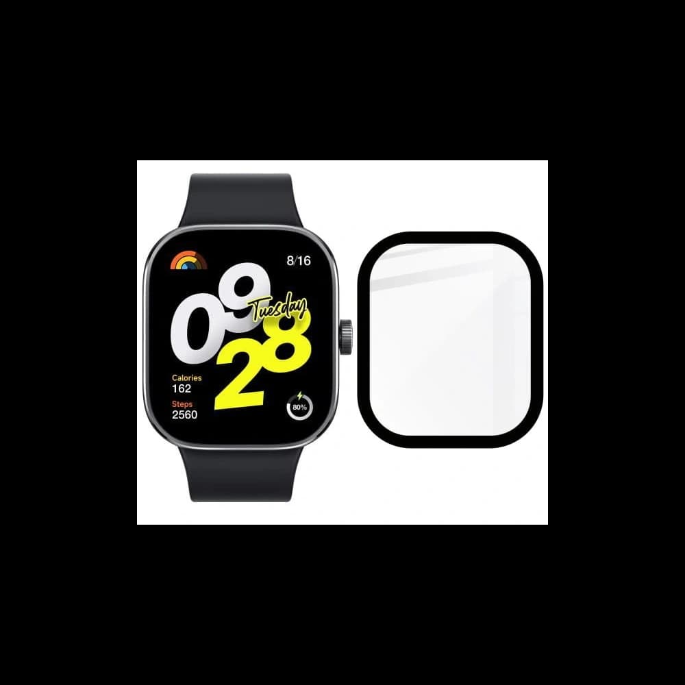 Hybridní sklo Bizon Glass Watch Edge Hybrid pro Redmi Watch 4 černé - 3