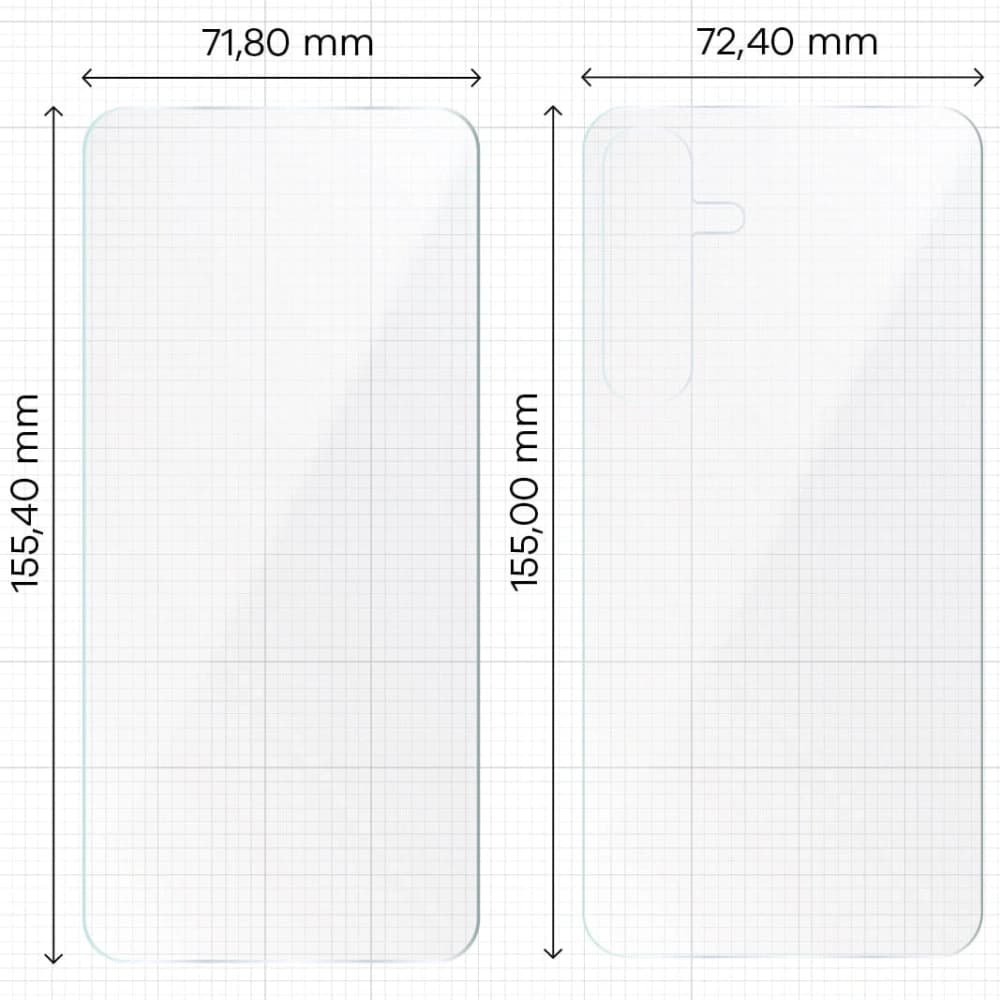 Fólie hydrogelová na zadní a přední stranu Bizon Glass Hydrogel Pack do Samsung Galaxy S24 Plus - 2