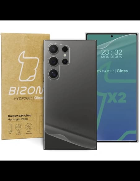 Bizon Glass Hydrogel Pack für Samsung Galaxy S24 Ultra