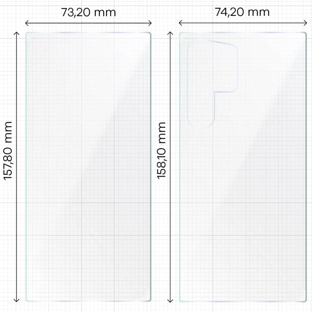 Bizon Glass Hydrogel Pack für Samsung Galaxy S24 Ultra - 2