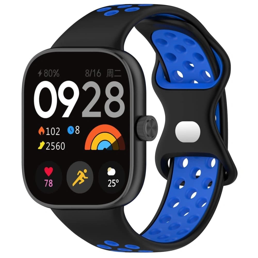 Bizon Strap Uhr Octo Redmi Uhr 4 / Xiaomi Smart Band 9 Pro / 8 Pro schwarz-blau - 1