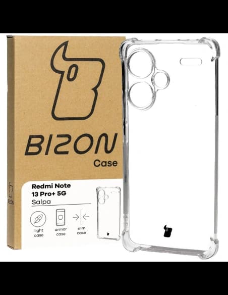 Bizon Case Salpa Xiaomi Redmi Note 13 Pro+ 5G transparent