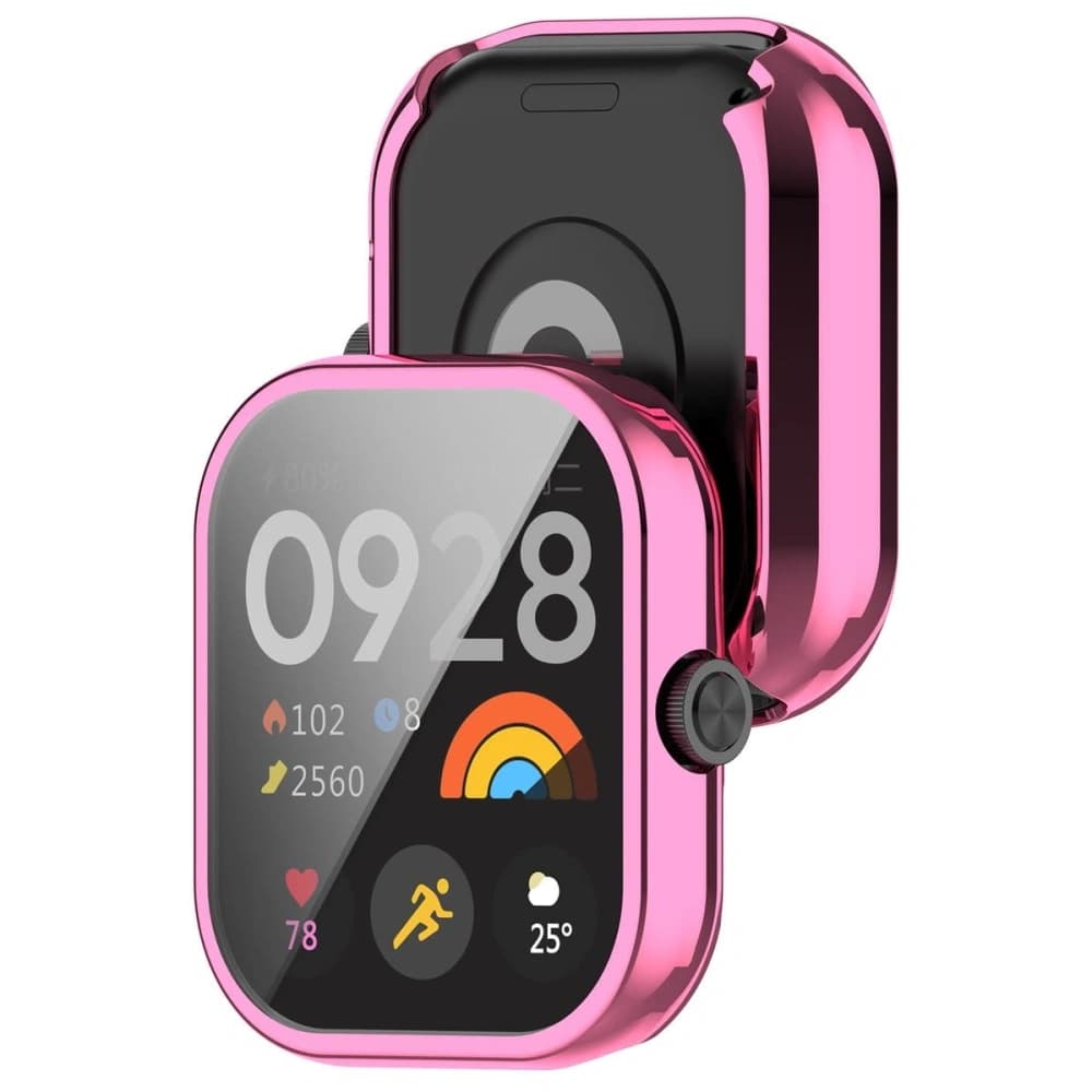 Etui Bizon Case Watch Felipe do Xiaomi Redmi Watch 4 różowe - 3