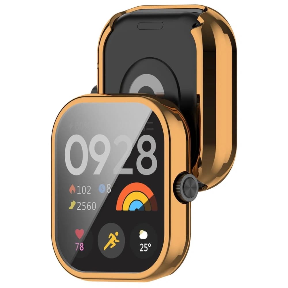 Etui Bizon Case Watch Felipe do Xiaomi Redmi Watch 4 różowozłote - 3