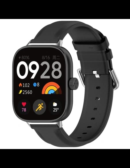 Pasek Bizon Strap Hodinky Casual do Redmi Watch 4 / Xiaomi Smart Band 9 Pro / 8 Pro černý