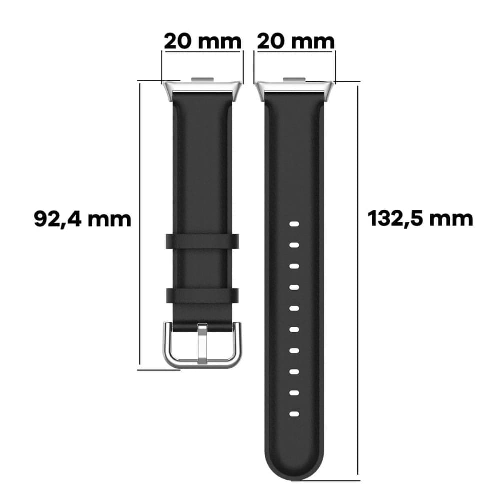 Pasek Bizon Strap Hodinky Casual do Redmi Watch 4 / Xiaomi Smart Band 9 Pro / 8 Pro černý - 2