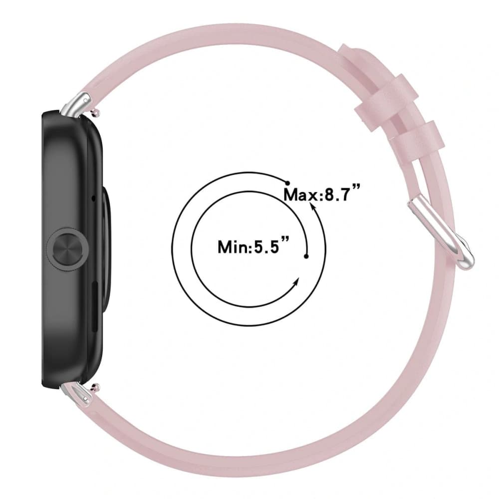 Bizon Strap Óra Hétköznapi Redmi Óra 4 / Xiaomi Okos Karszalag 9 Pro / 8 Pro világos rózsaszín - 4