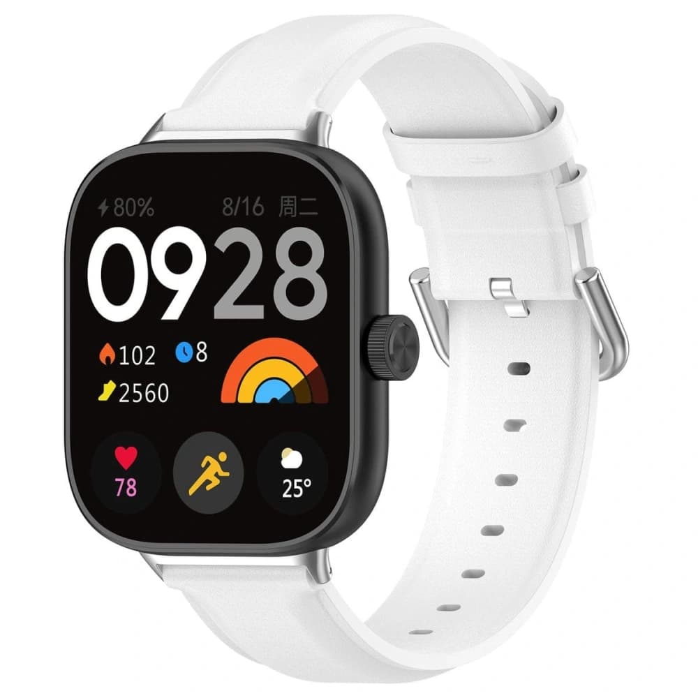 Pasek Bizon Strap Watch Casual do Redmi Watch 4 / Xiaomi Smart Band 9 Pro / 8 Pro bílý - 1