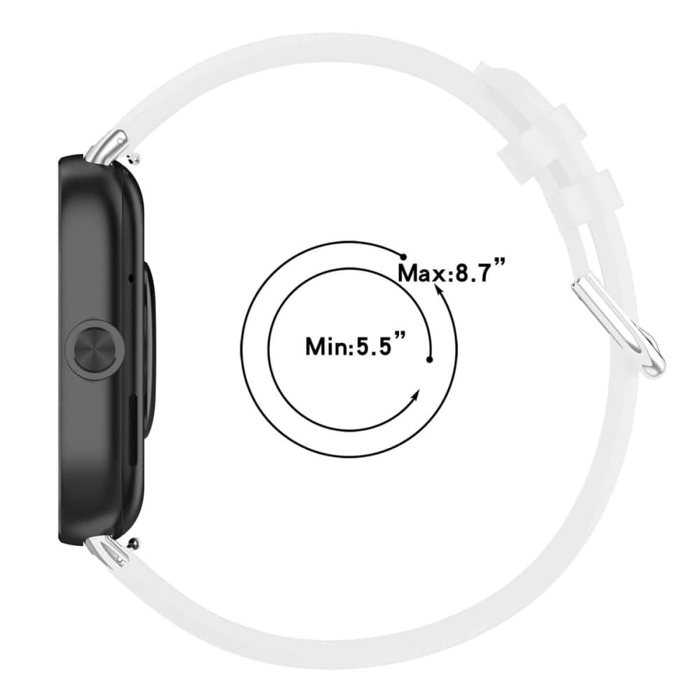 Pasek Bizon Strap Watch Casual do Redmi Watch 4 / Xiaomi Smart Band 9 Pro / 8 Pro bílý - 4