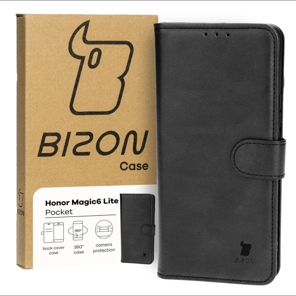 Bizon Case Pocket Honor Magic6 Lite fekete