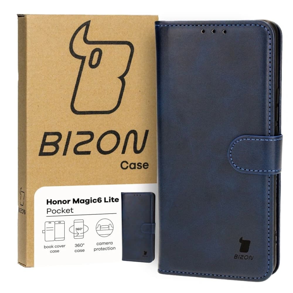 Bizon Case Pocket Honor Magic6 Lite sötétkék - 1