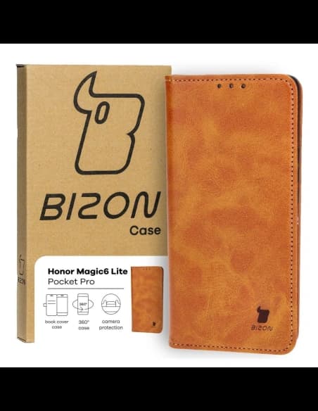 Bizon Case Pocket Pro Honor Magic6 Lite barna