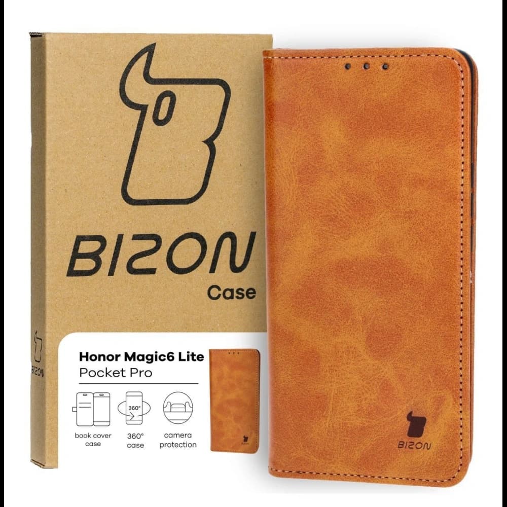 Bizon Case Pocket Pro Honor Magic6 Lite barna - 1