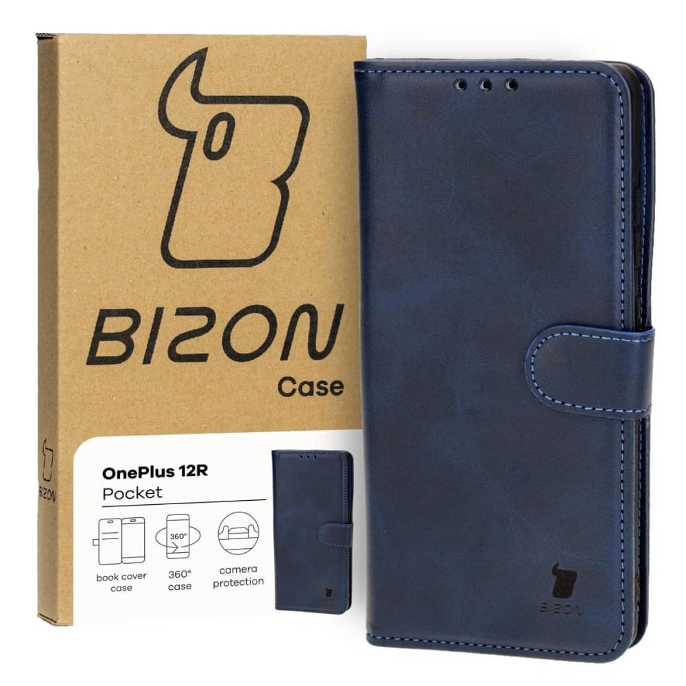 Bizon Case Pocket OnePlus 12R navy blue - 1