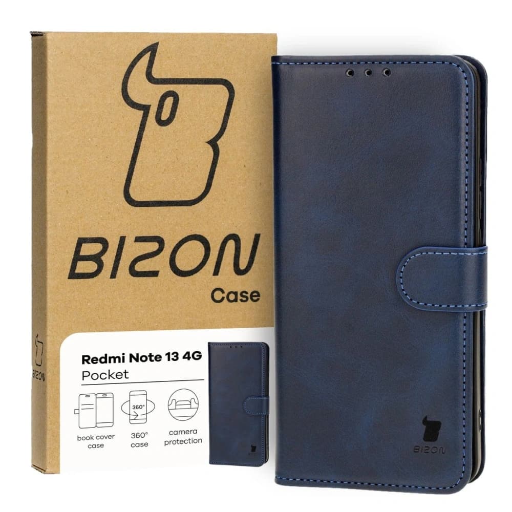 Bizon Case Pocket Xiaomi Redmi Note 13 4G navy blue - 1