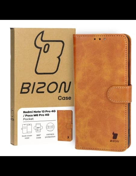Bizon Case Pocket Xiaomi Poco M6 Pro 4G / Xiaomi Redmi Note 13 Pro 4G maro
