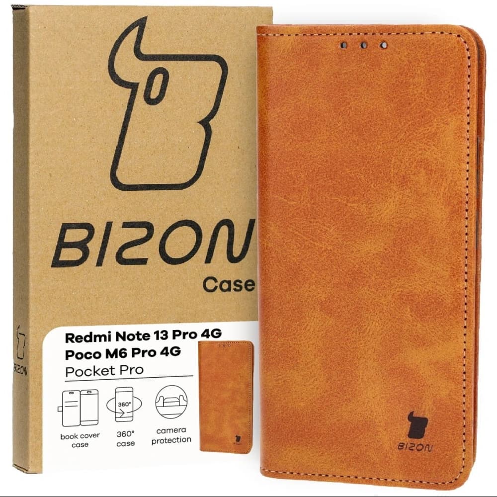 Bizon Case Pocket Pro Xiaomi Poco M4 Pro 5G / Xiaomi Redmi Note 11s 5G braun