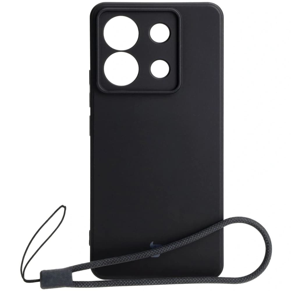 Bizon Case Silicone Sq Xiaomi Poco X6 / Xiaomi Redmi Note 13 Pro 5G black