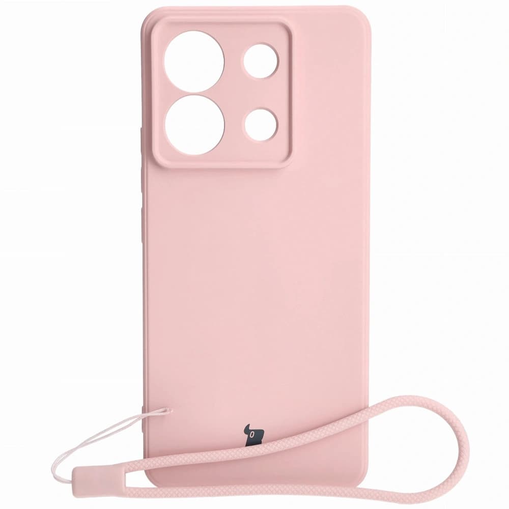 Bizon Case Silicone Sq Xiaomi Poco X6 / Xiaomi Redmi Note 13 Pro 5G light pink