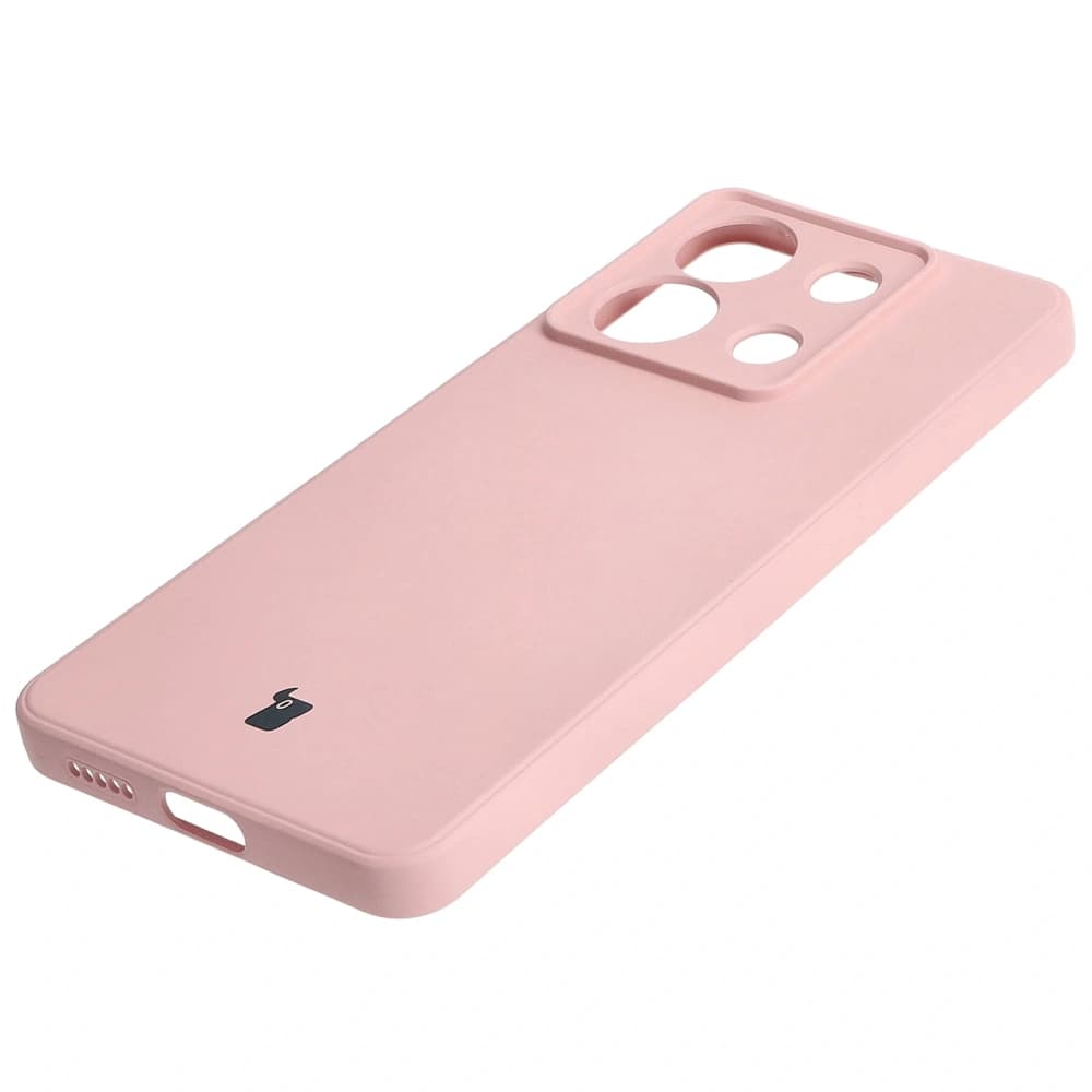 Bizon Case Silicone Sq Xiaomi Poco X6 / Xiaomi Redmi Note 13 Pro 5G light pink - 3