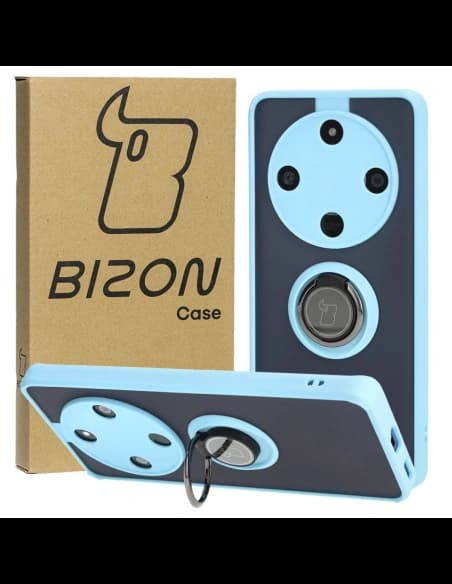 Bizon Case Hybrid Gyűrű Tisztelet Magic6 Lite füstös színben, világoskék kerettel