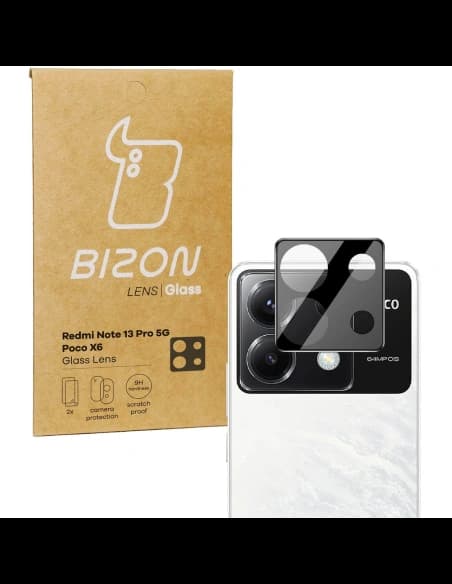 Bizon Glass Lens Xiaomi Poco X6 / Redmi Note 13 Pro 5G [2 PACK]