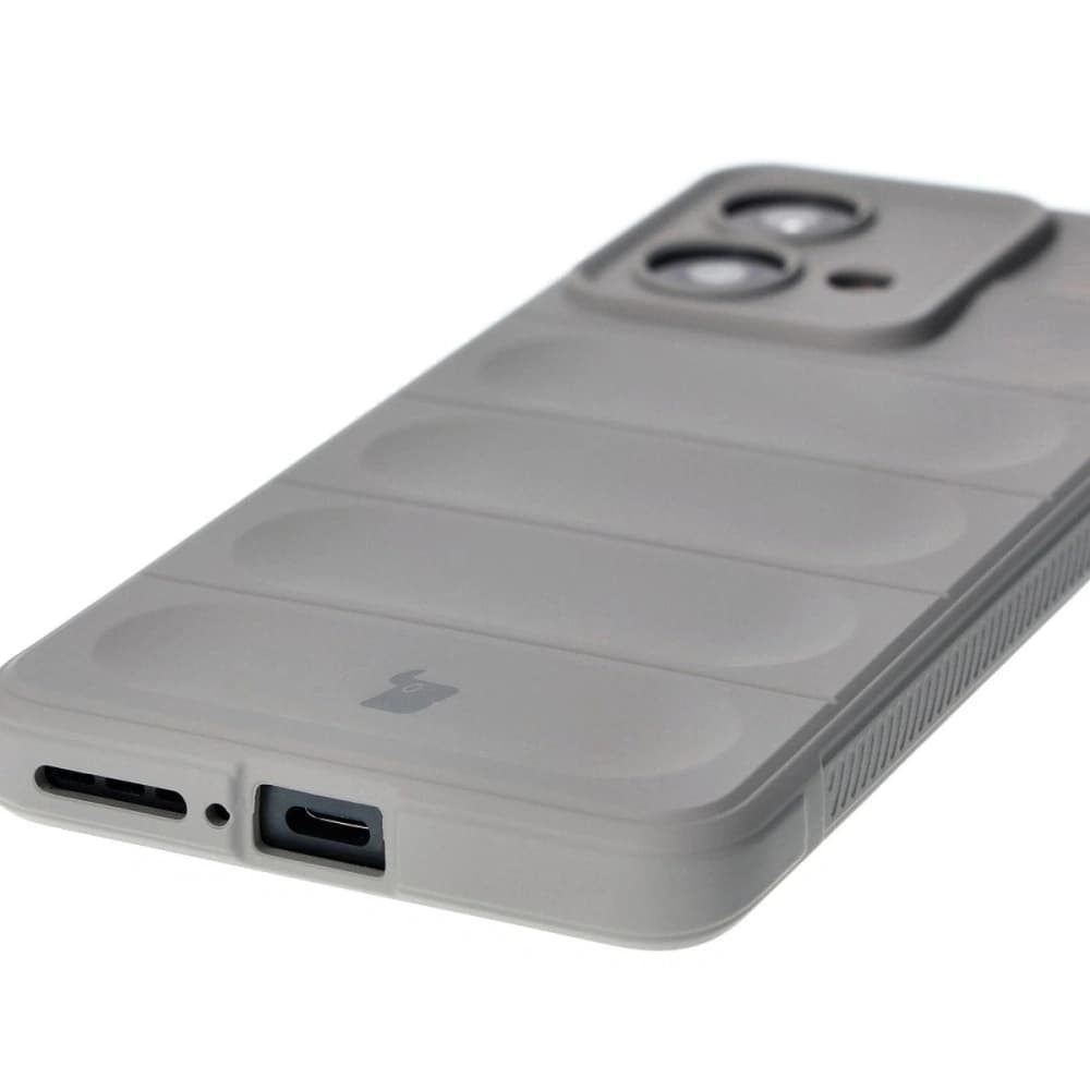 Bizon Caz Tur Motorola Edge 40 Neo gri deschis - 2