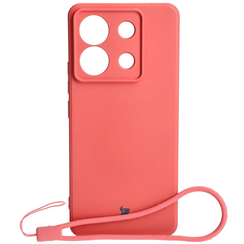 Bizon Case Silicone Sq Xiaomi Poco X6 / Xiaomi Redmi Note 13 Pro 5G roz murdar