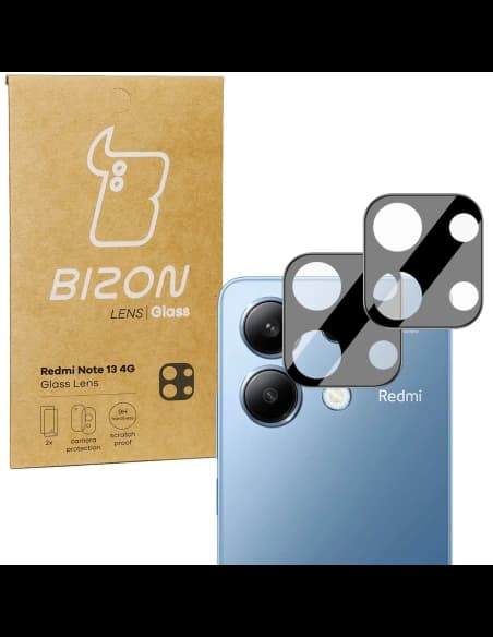 Sklo na aparát Bizon Glass Lens do Xiaomi Redmi Note 13 4G [2 PACK]