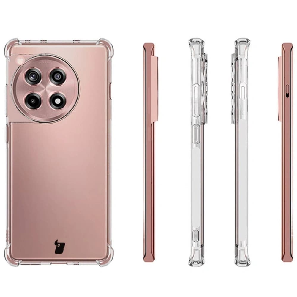 Bizon Case Clear Pack tok + 2x kijelzőfólia OnePlus 12R átlátszó - 4